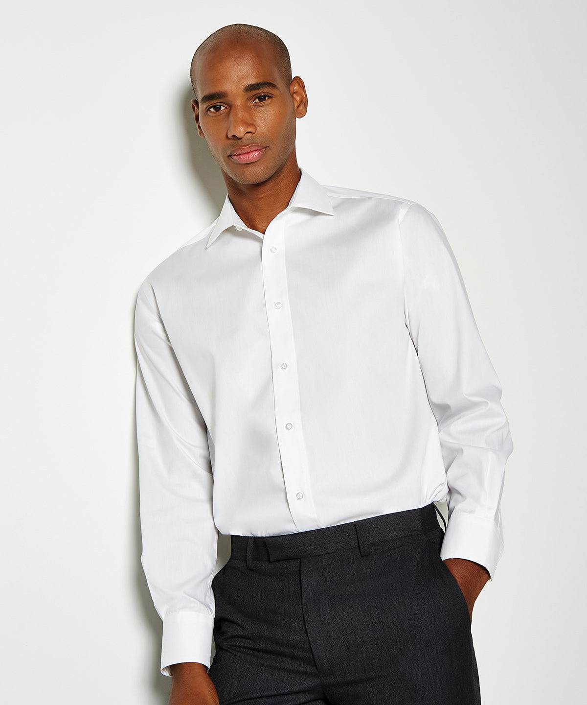 White - Executive premium Oxford shirt long-sleeved (classic fit)