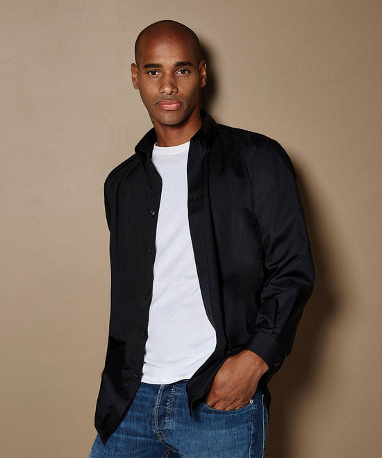 Black - Workforce shirt long-sleeved (classic fit)