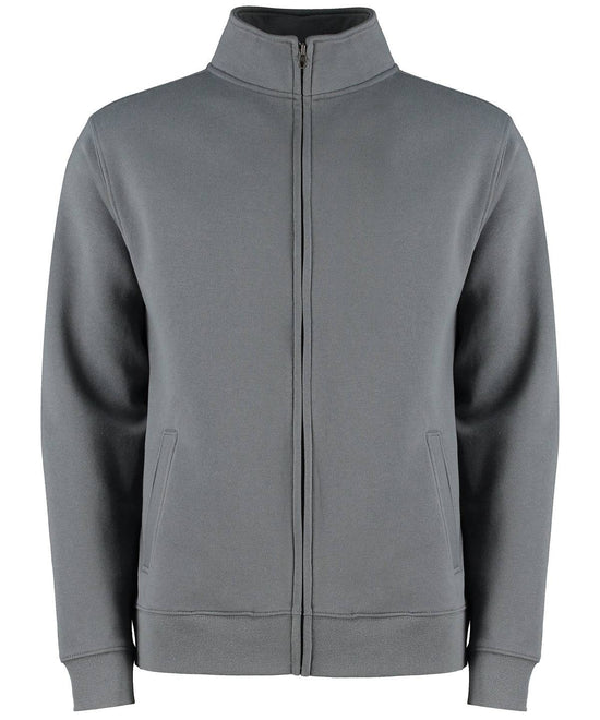 Dark Grey Marl - Regular fit zipped sweatshirt