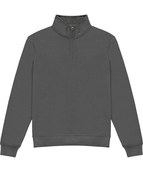 Dark Grey - Regular fit ¼-zip sweatshirt