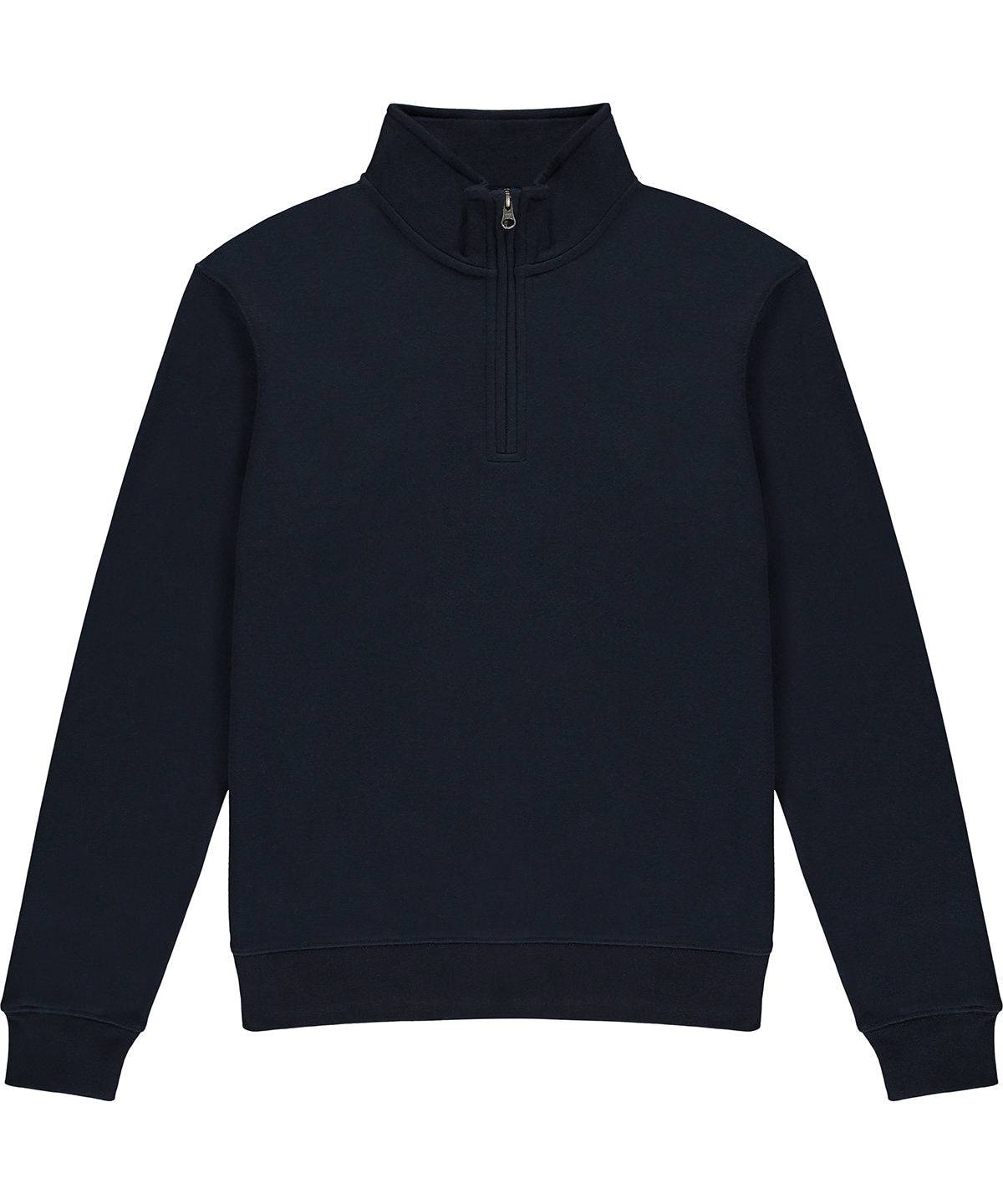 Navy - Regular fit ¼-zip sweatshirt