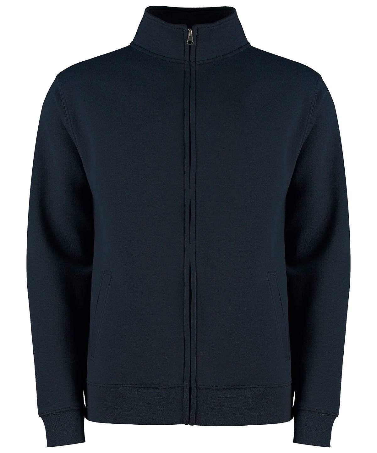 Navy - Regular fit zipped sweatshirt