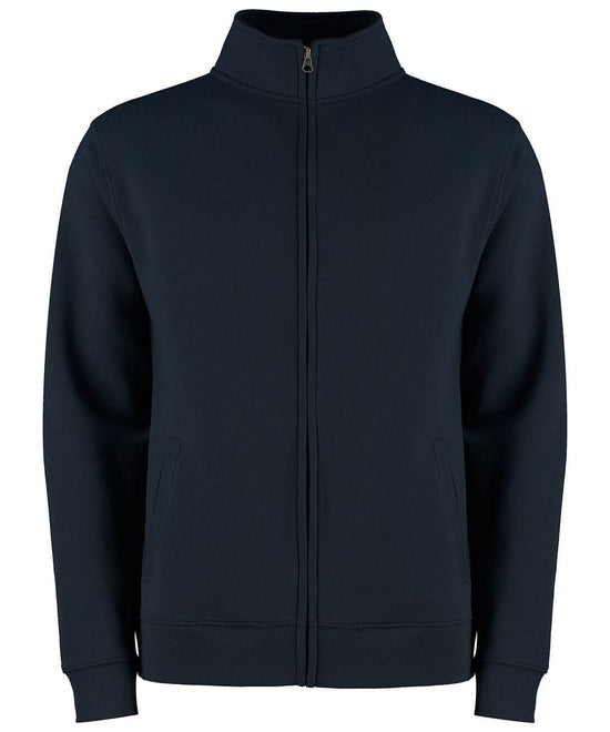 Navy - Regular fit zipped sweatshirt