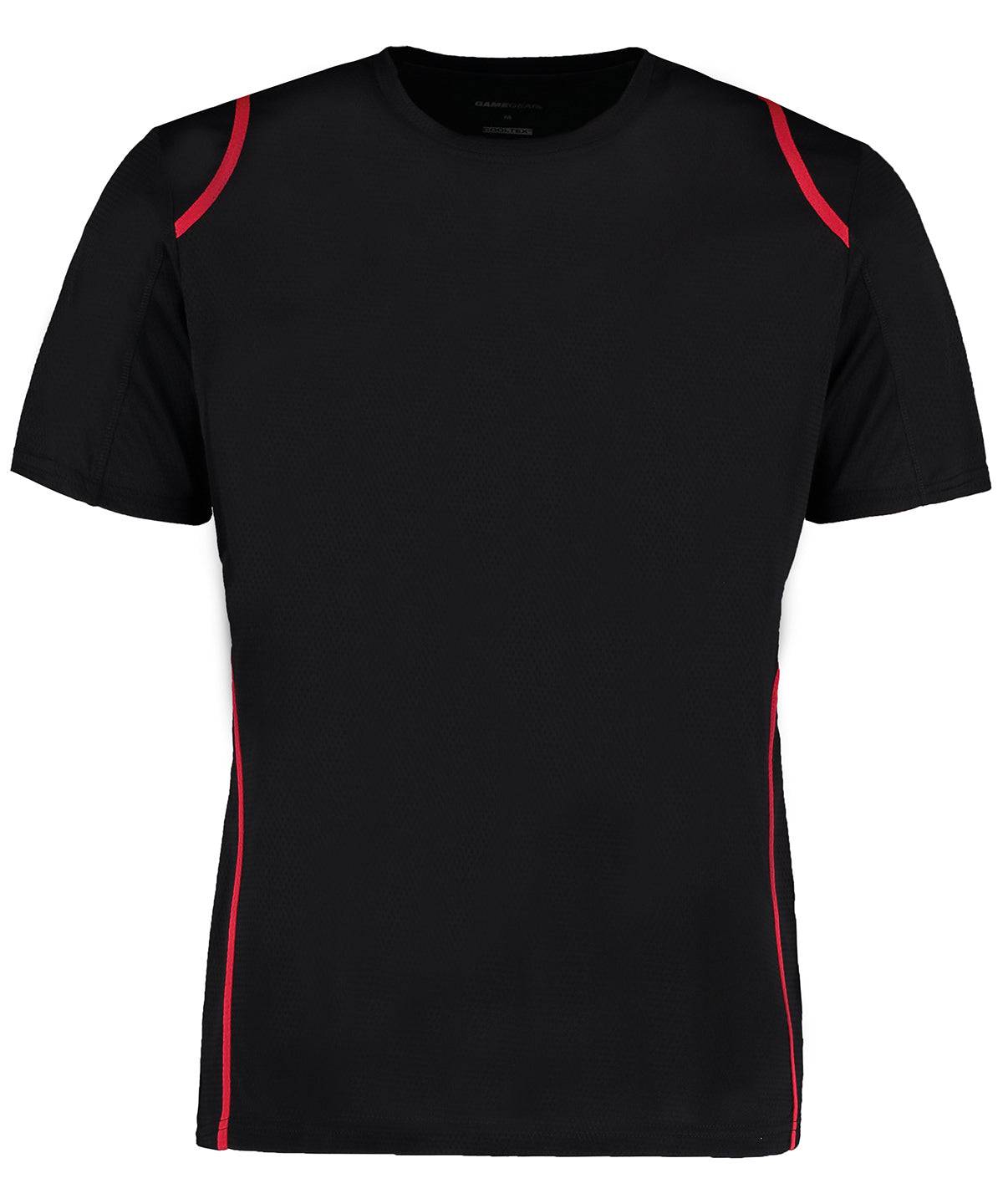 Schwarz/Rot - Gamegear® Cooltex® T-Shirt Kurzarm (normale Passform)