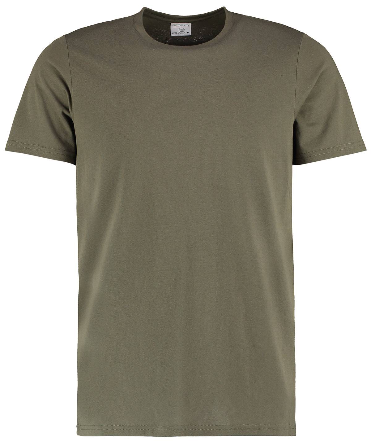 Khaki – Superwash® 60° T-Shirt (modische Passform)