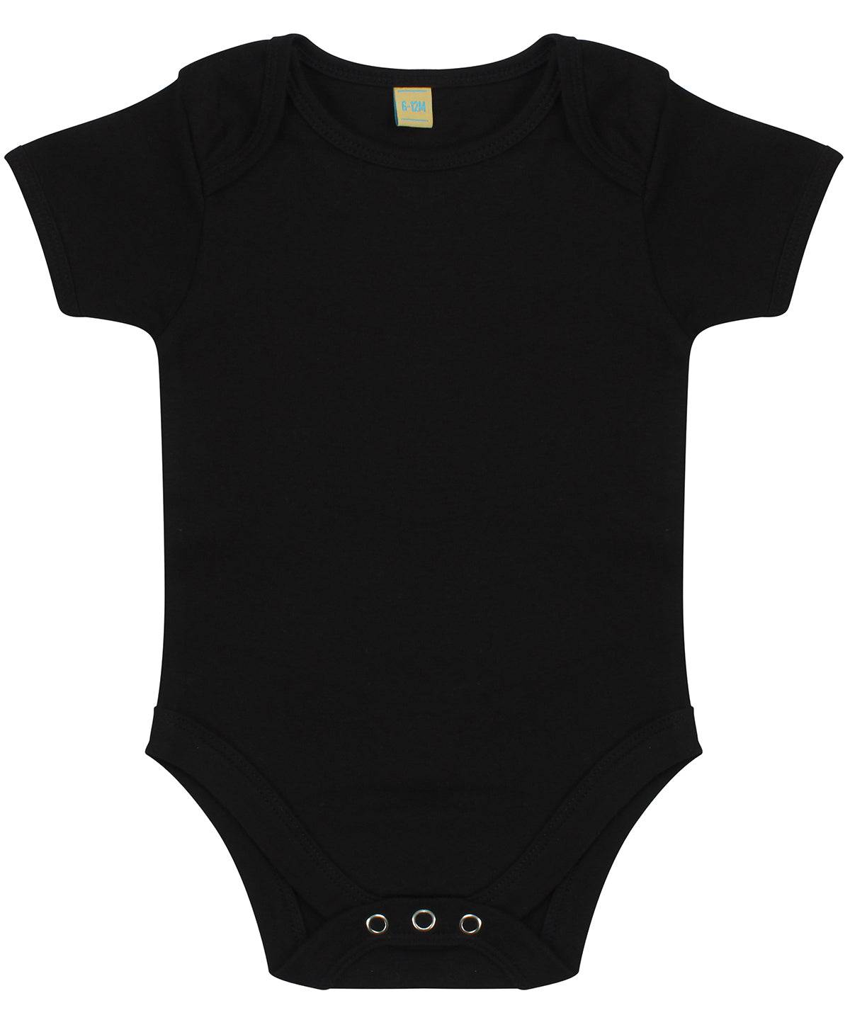 Black - Short-sleeved bodysuit with envelope neck opening