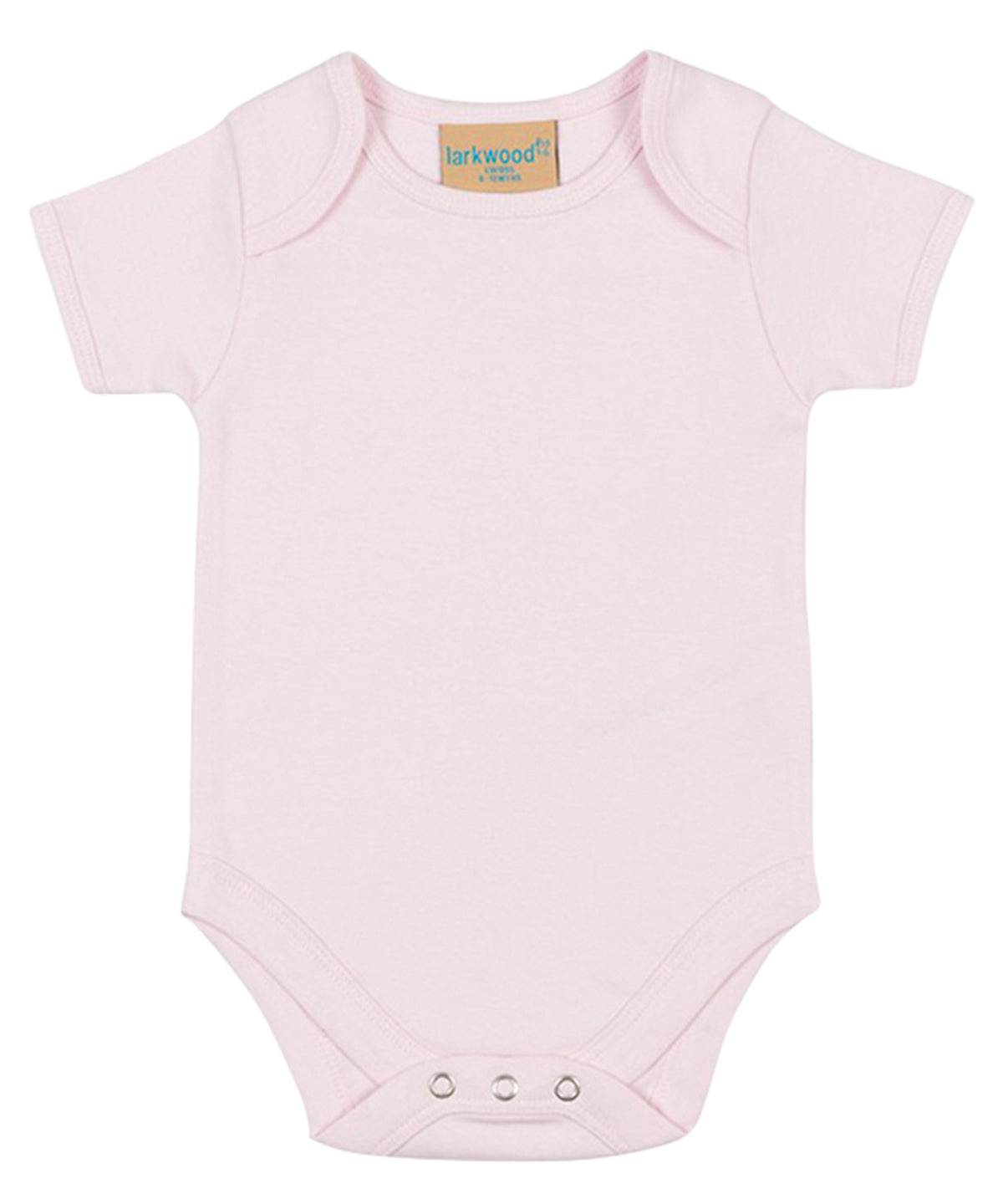 Pale Pink - Short-sleeved bodysuit with envelope neck opening