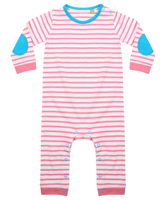 Pink/White - Striped bodysuit