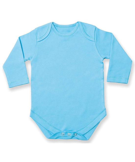 Surf Blue - Long sleeve baby bodysuit