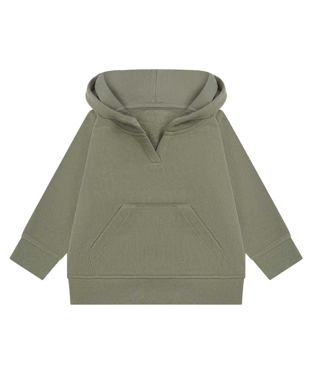 Khaki - Kids sustainable hoodie