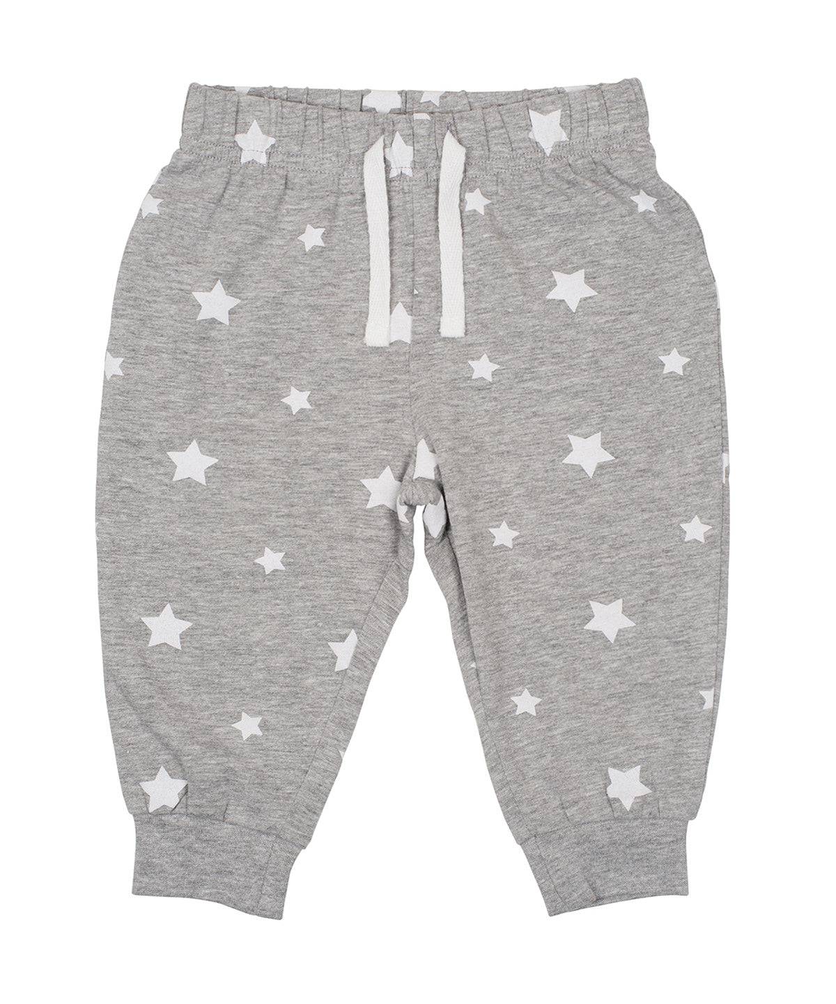 Heather Grey/White Stars - Lounge pants