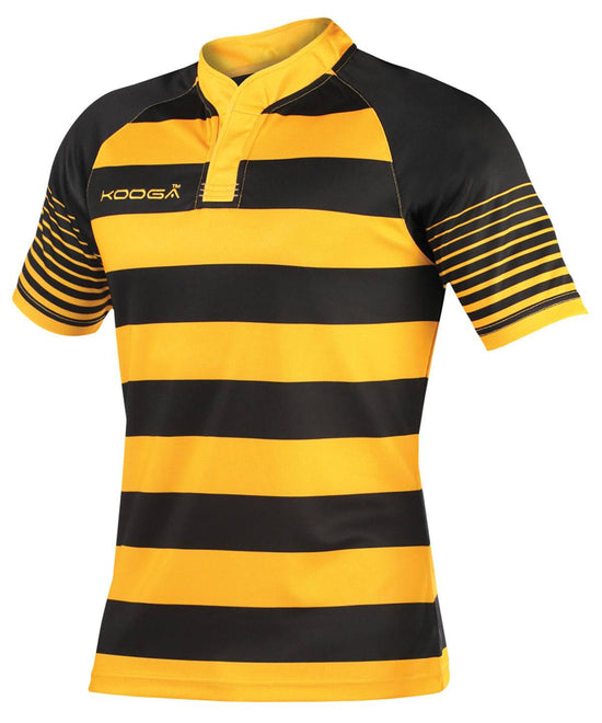 Black/Gold - Kooga Junior touchline hooped match shirt