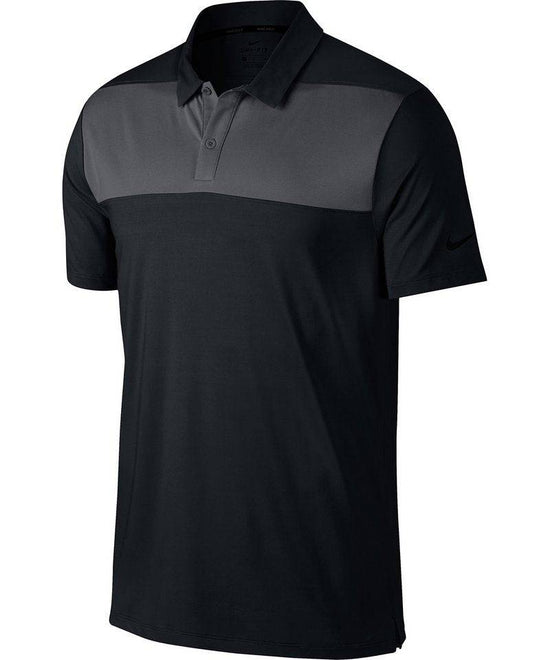 Black/Dark Grey/Black - Nike Colourblock polo