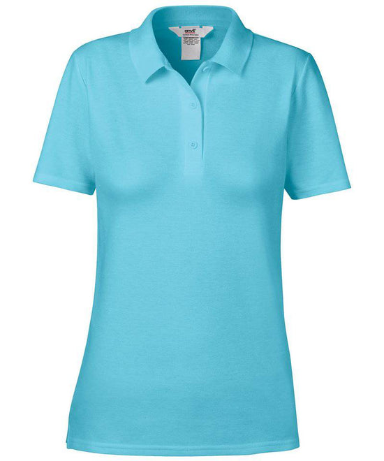 Load image into Gallery viewer, Pool Blue - Anvil women&amp;#39;s double piqué polo
