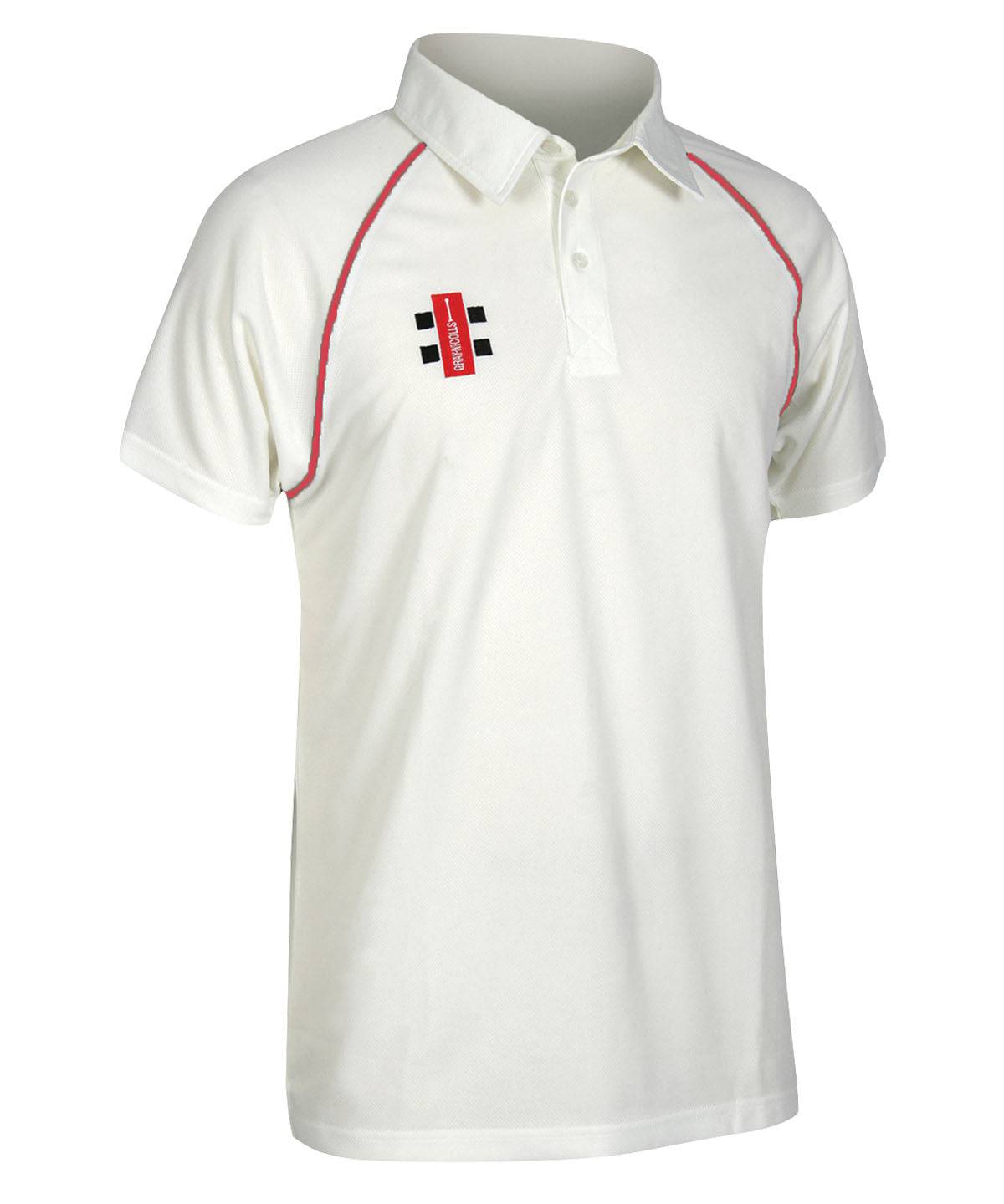 Ivory/Red - Matrix short sleeve shirt