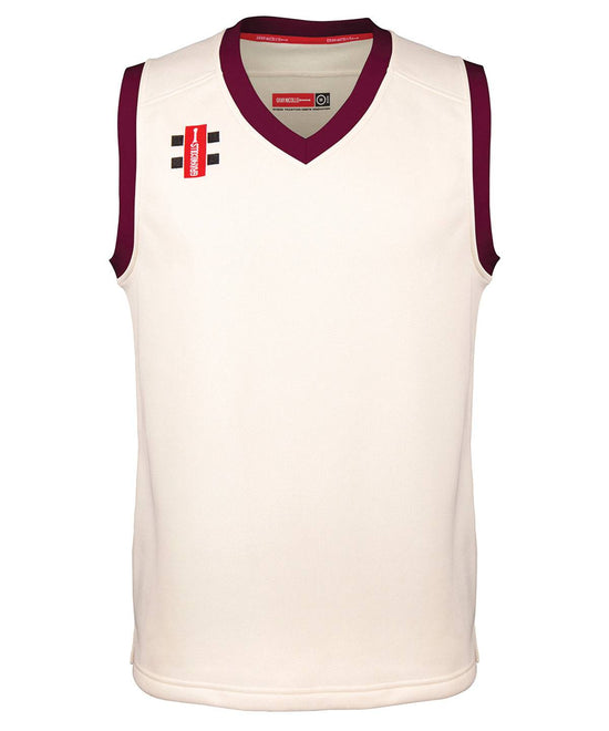 Ivory/Maroon - Kids pro performance slipover