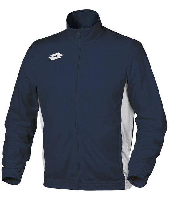 Navy/White - Lotto Junior Delta full-zip sweatshirt