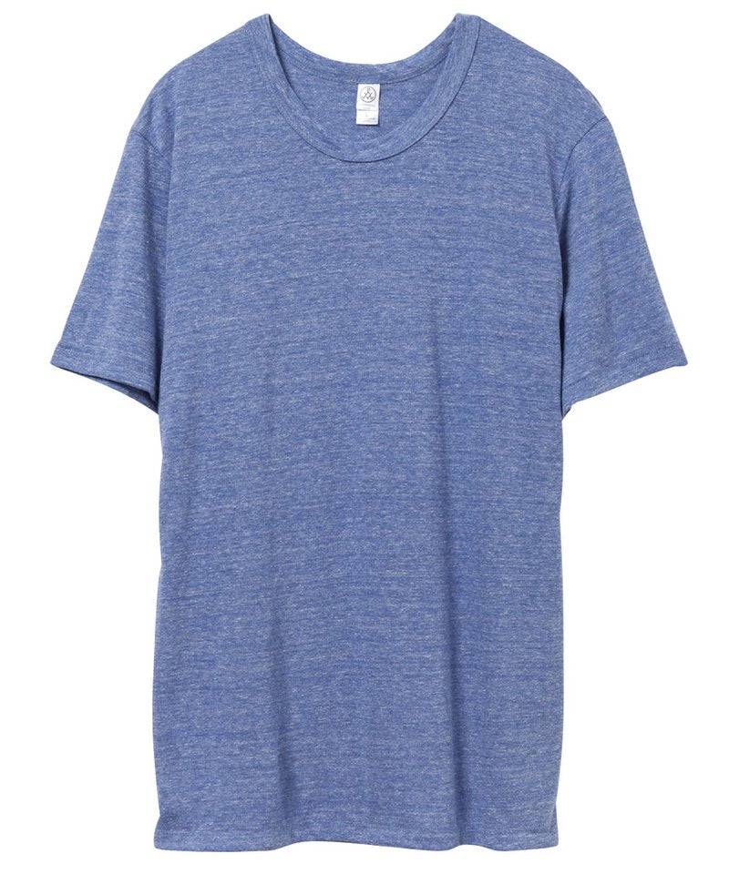 Eco Pacific Blue - Eco-Jersey crew t-shirt