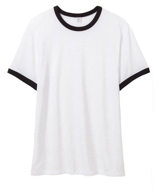 White/Black - 50/50 Vintage Jersey ringer t-shirt