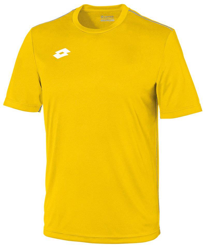 Yellow/White - Lotto Junior Delta Jersey short sleeve shirt