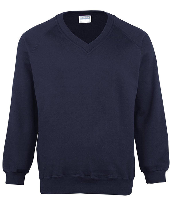 Navy - Kids Coloursure™ v-neck sweatshirt