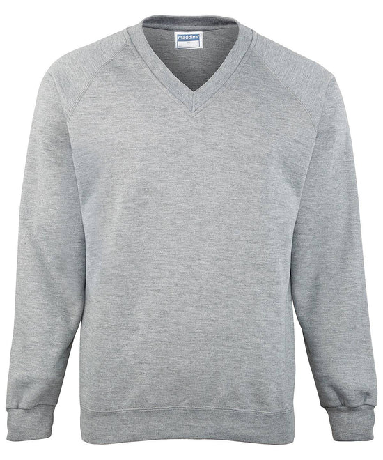 Oxford Grey - Coloursure™ v-neck sweatshirt