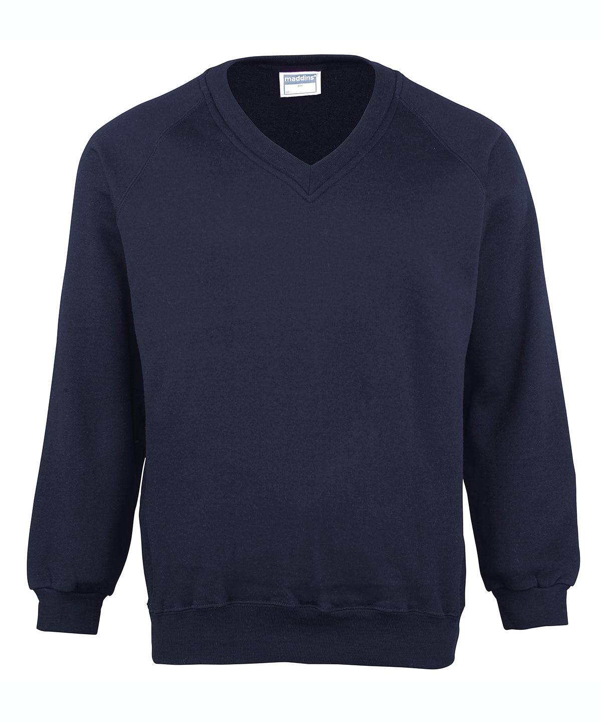 Oxford Grey - Coloursure™ v-neck sweatshirt