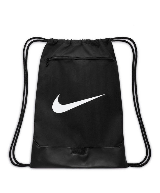 Black/Black/White - Nike Brasilia drawstring (18 litre)