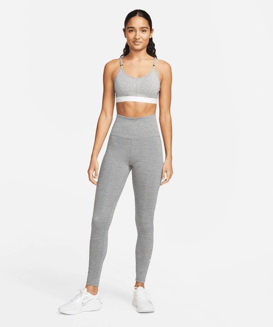 Iron Grey/Heather/White - Women’s Nike One Dri-FIT high-rise leggings