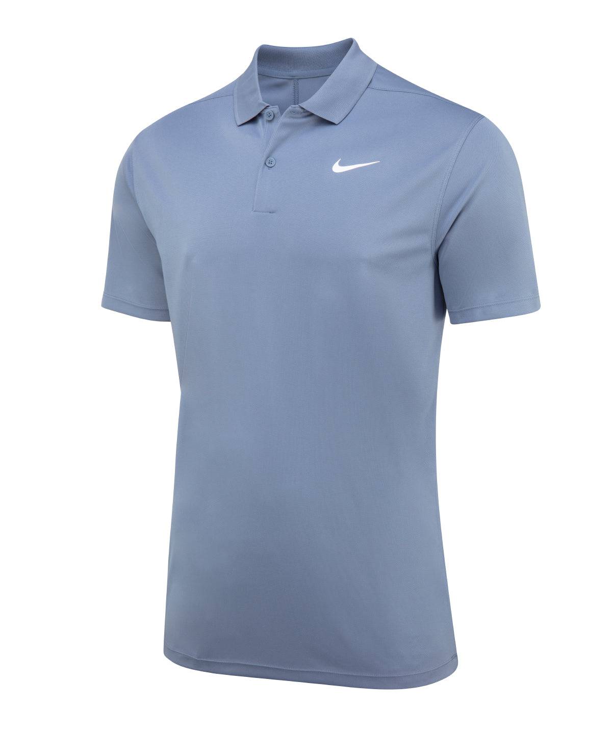 Ashen Slate/White - Nike Dri-FIT victory solid polo