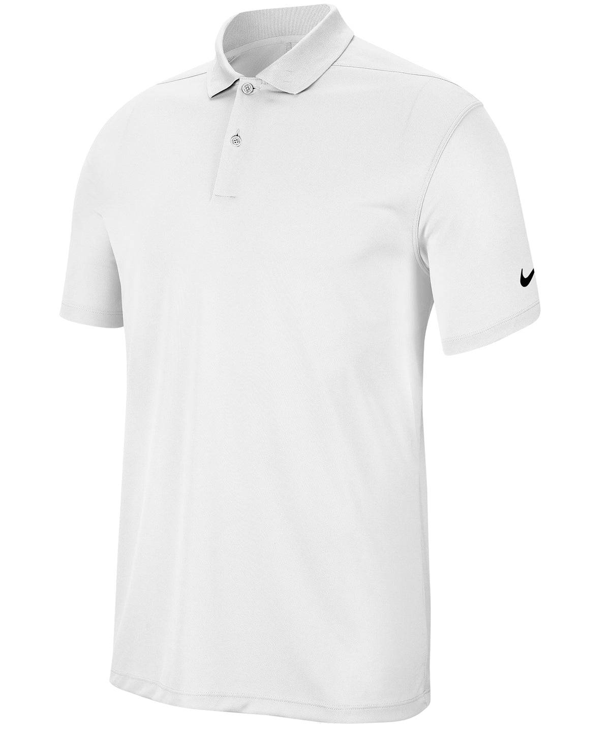 White - Nike dry victory polo solid