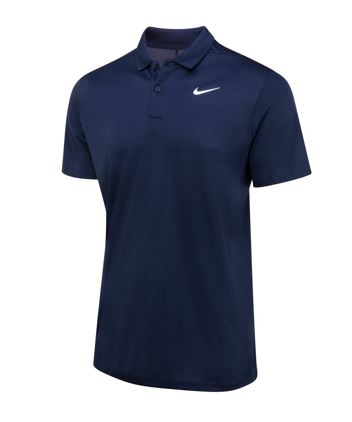 Obsidian/White - Nike Dri-FIT victory solid polo