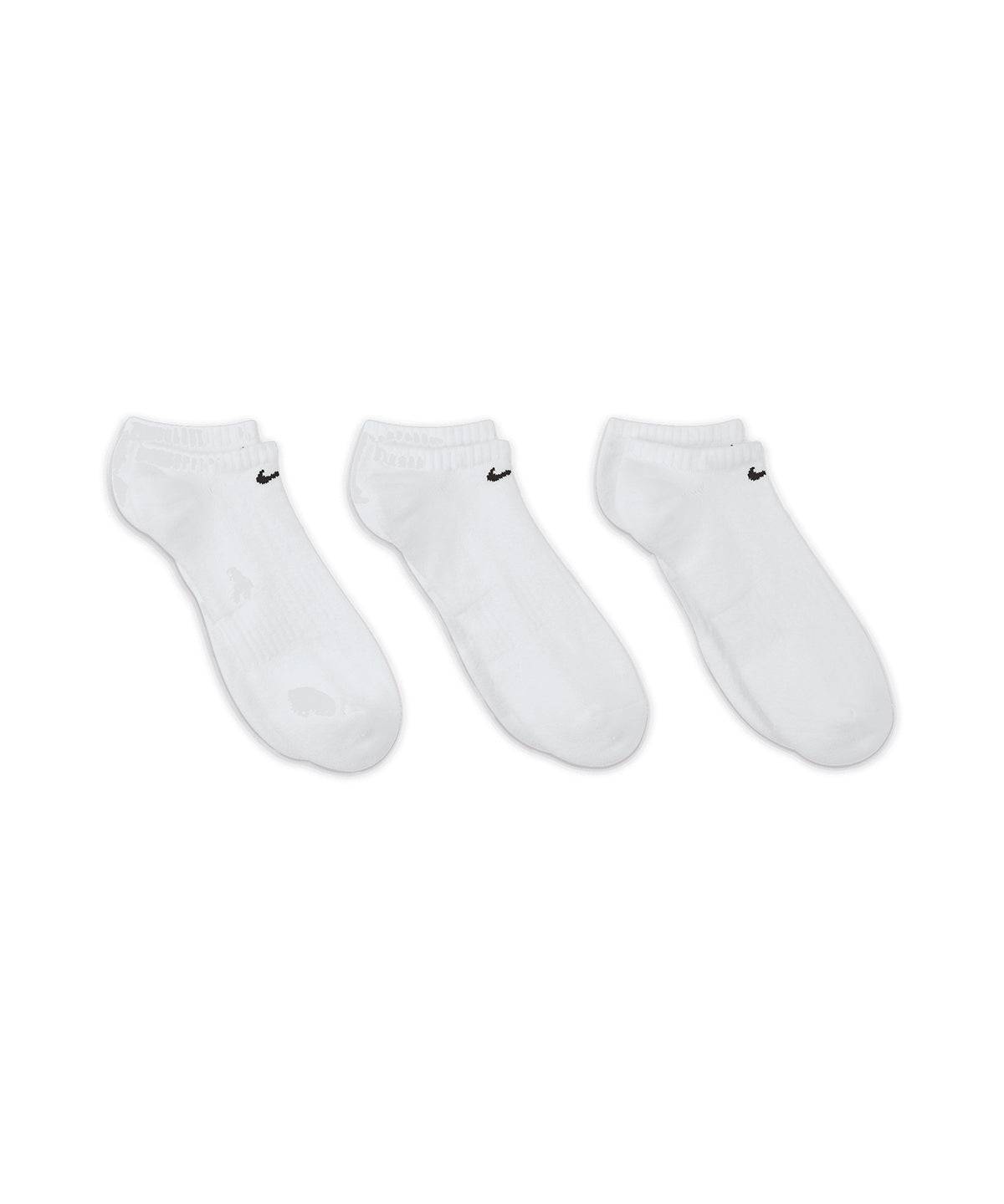 White - Nike everyday cushioned no show socks (3 pairs)