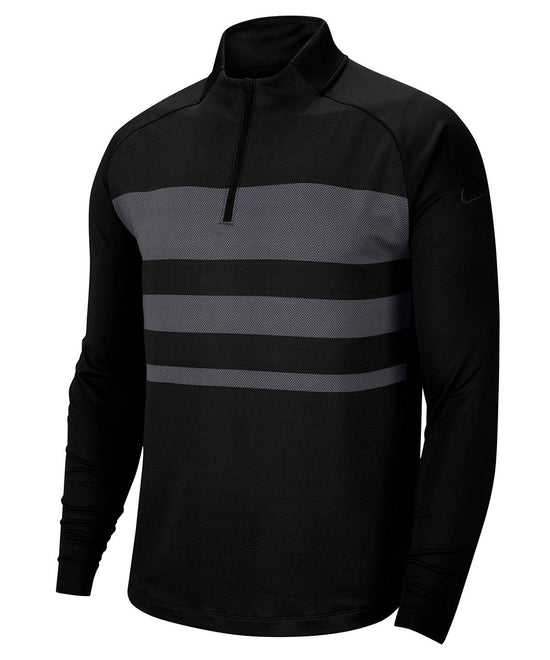 Black/Dark Grey - Nike dry vapor top half zip