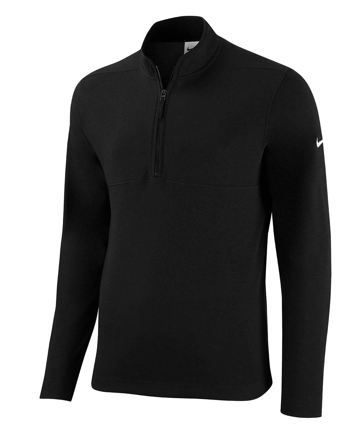 Schwarz/Schwarz/Weiß - Nike Victory Oberteil mit halbem Reißverschluss