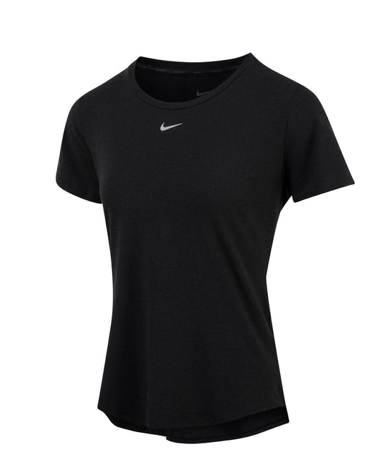 Black/Reflective Silver - Women’s Nike One Luxe Dri-FIT short sleeve standard fit top