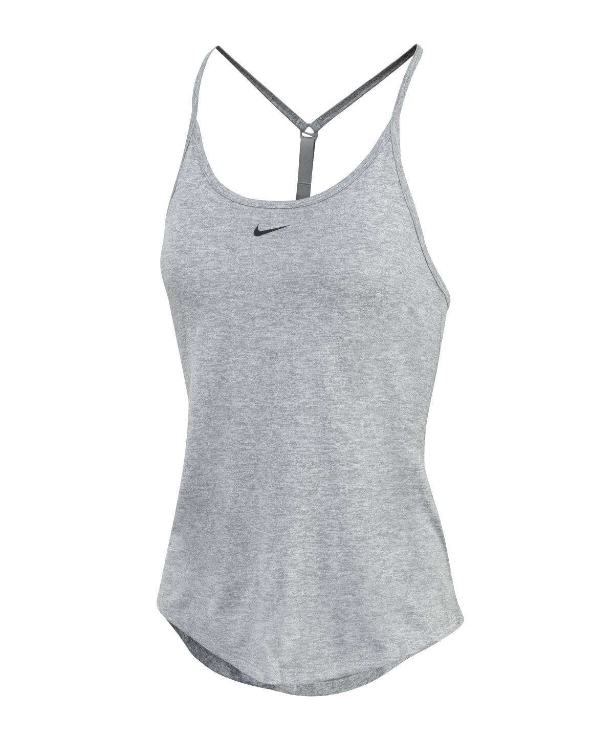 Particle Grey/Heather/Black - Women’s Nike One Dri-FIT Elastika standard fit tank