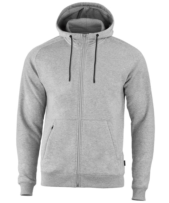 Grey Melange - Lenox – athletic full-zip hoodie