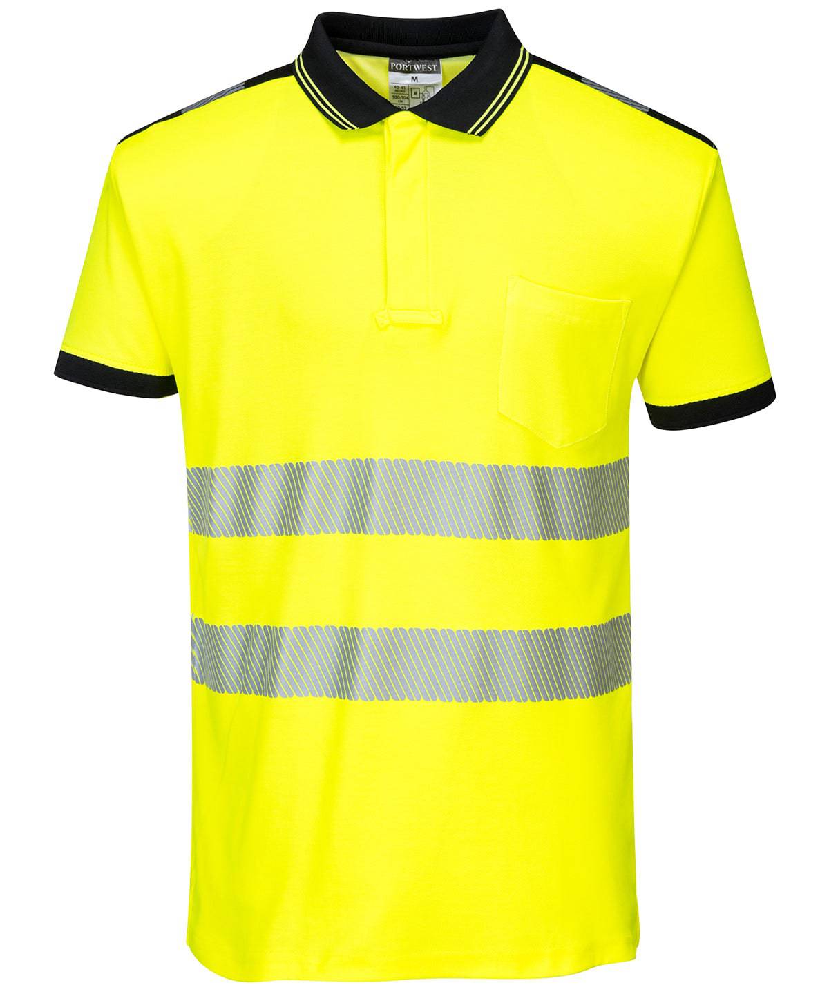 Yellow/Black - PW3 Hi-vis polo shirt (T180)