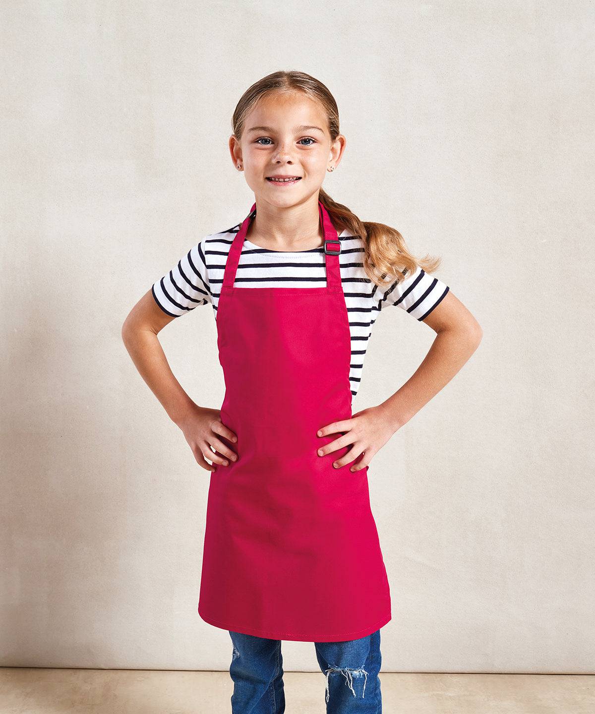 White - Kids bib apron