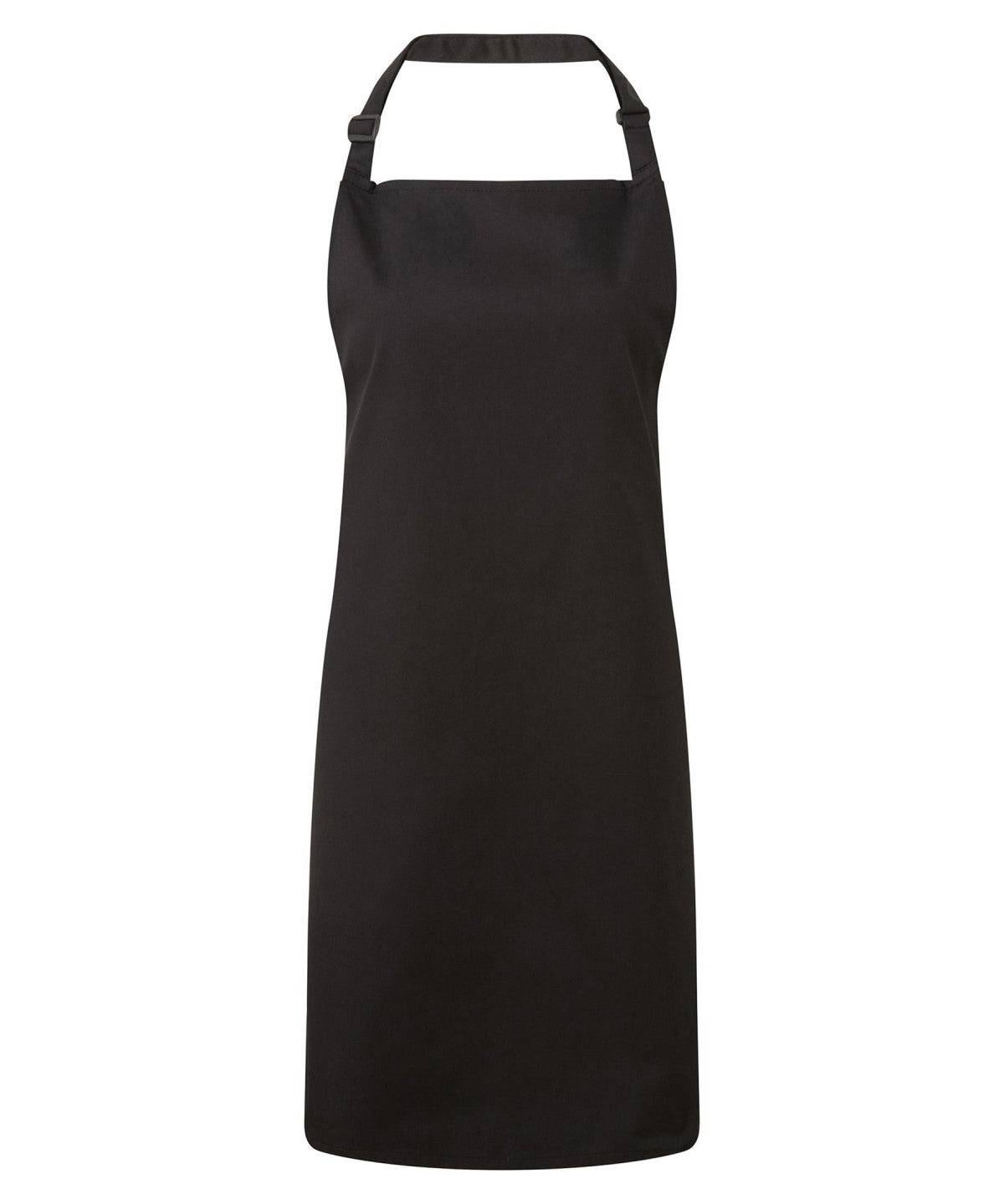 Black - Antimicrobial bib apron