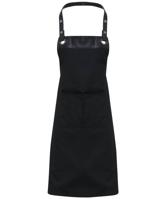 Black/Black - Espresso bib apron