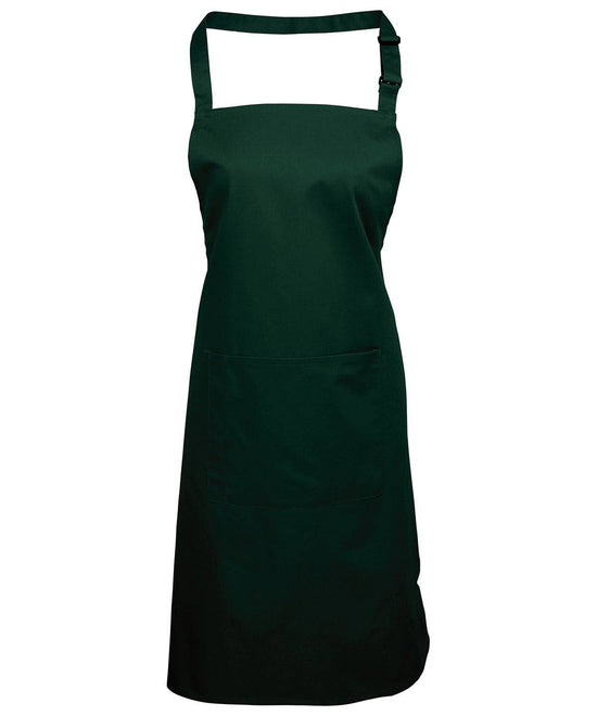Bottle - Colours bib apron with pocket
