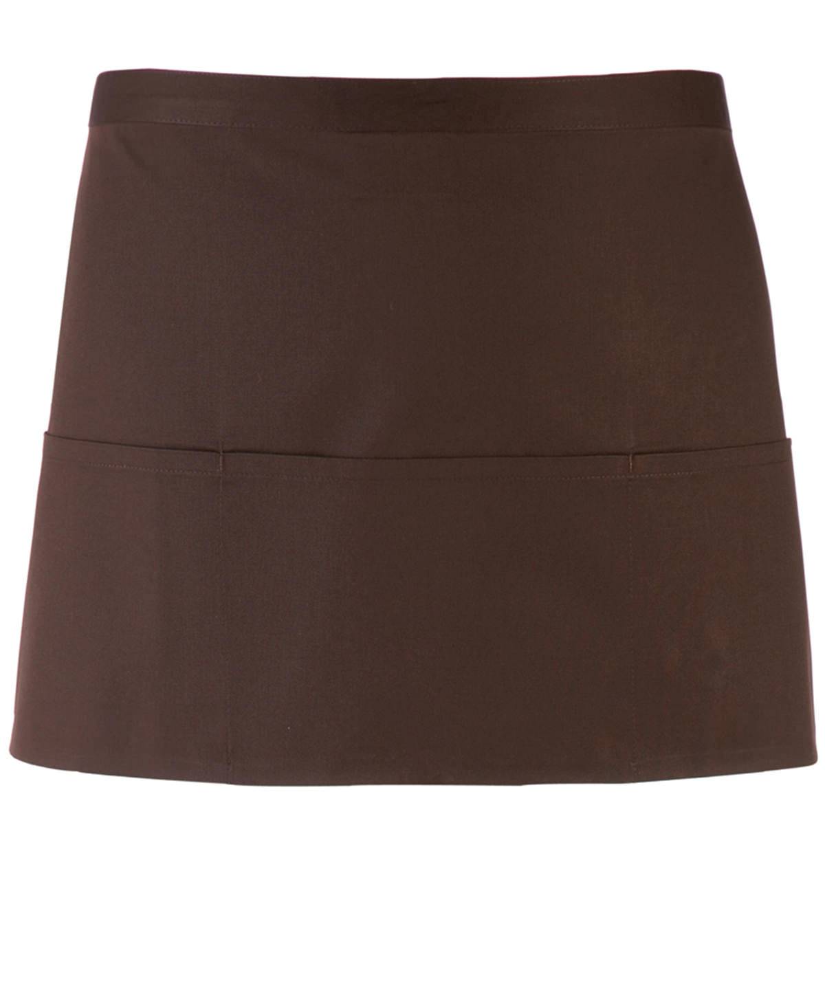 Brown - Colours 3-pocket apron