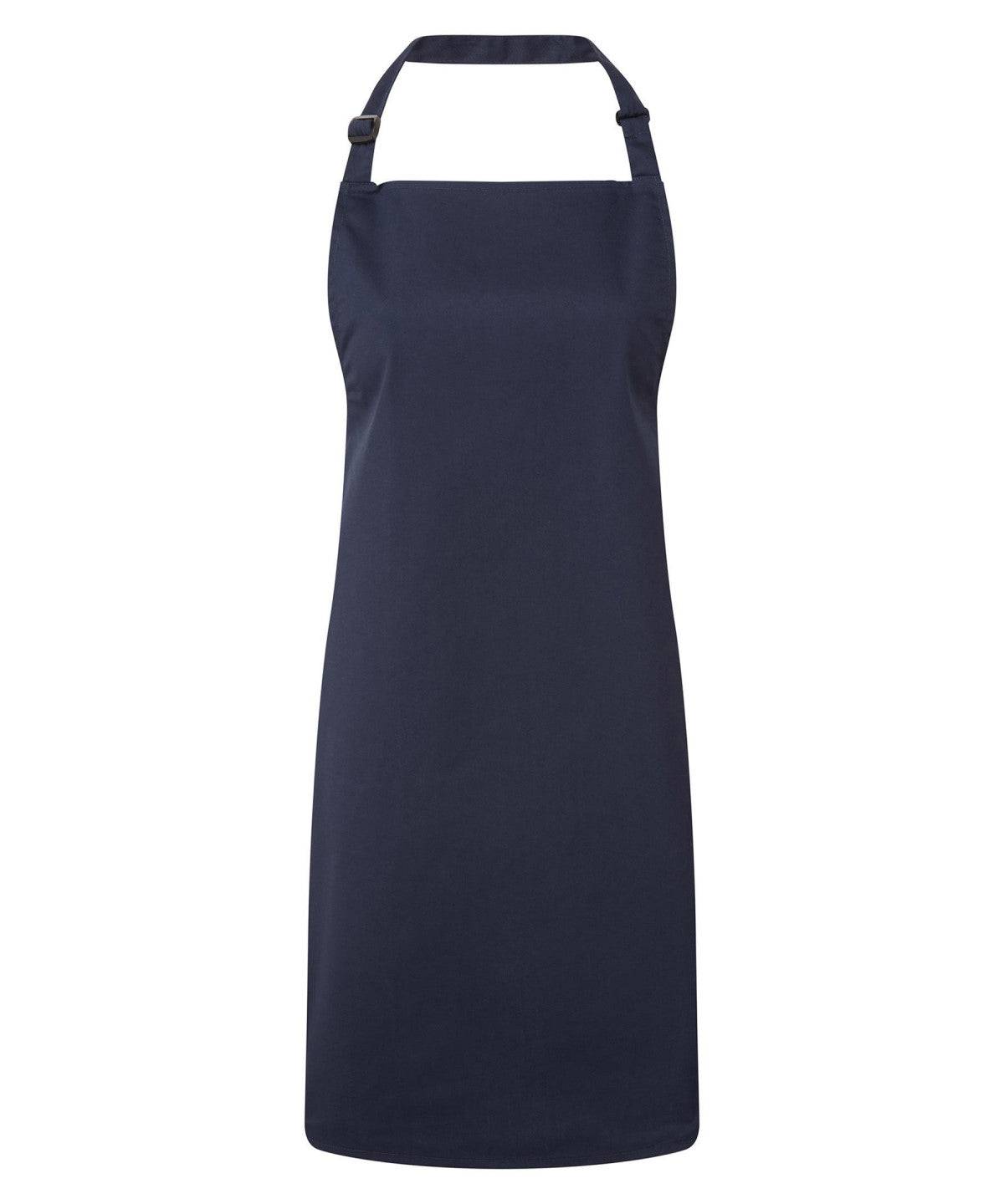 Navy - Antimicrobial bib apron