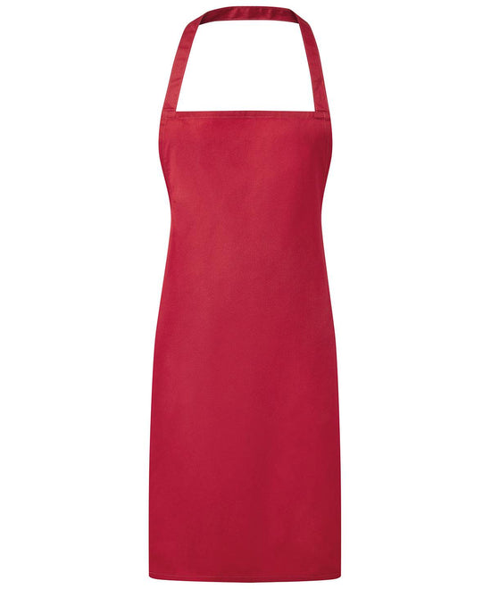 Red - Essential bib apron