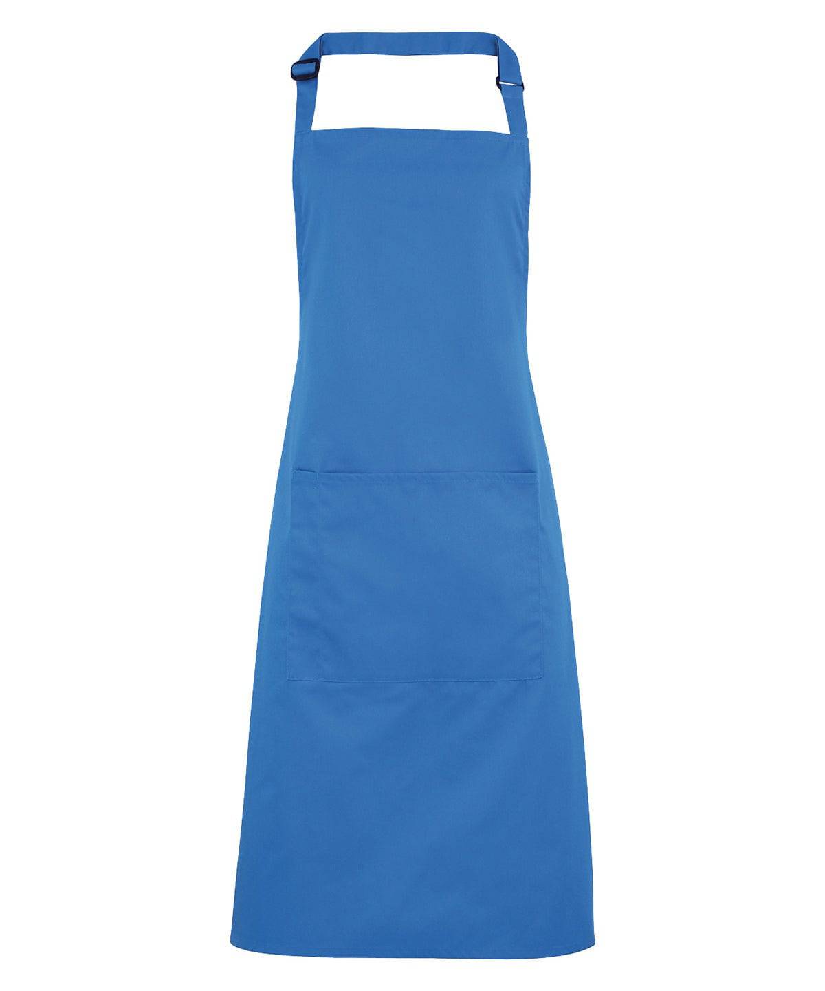 Sapphire - Colours bib apron with pocket