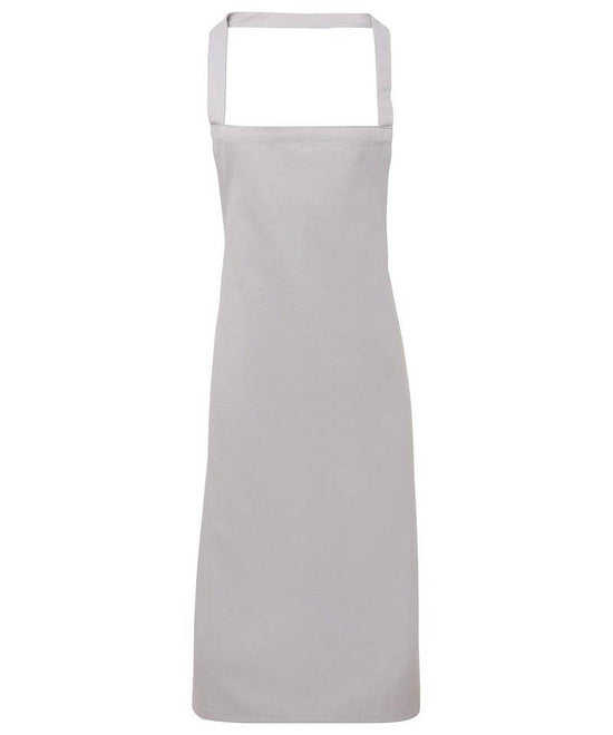 Silver Grey - 100% Organic Cotton Bib Apron