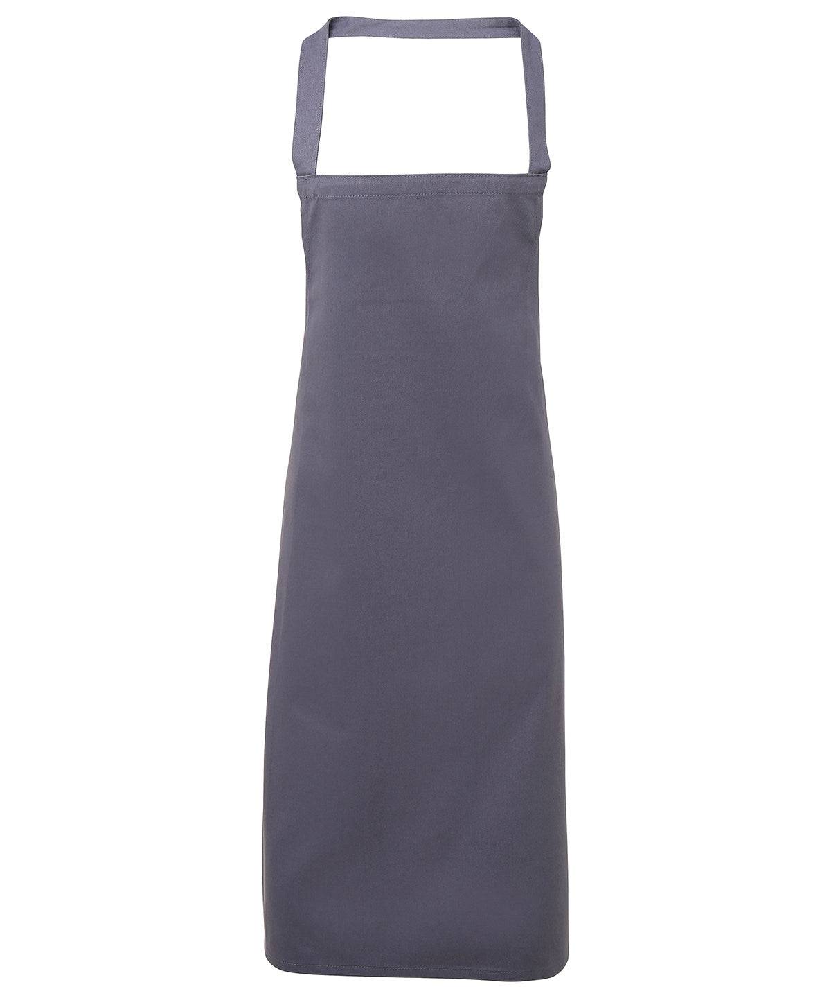 Steel - 100% Organic Cotton Bib Apron