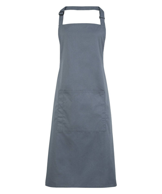 Steel - Colours bib apron with pocket